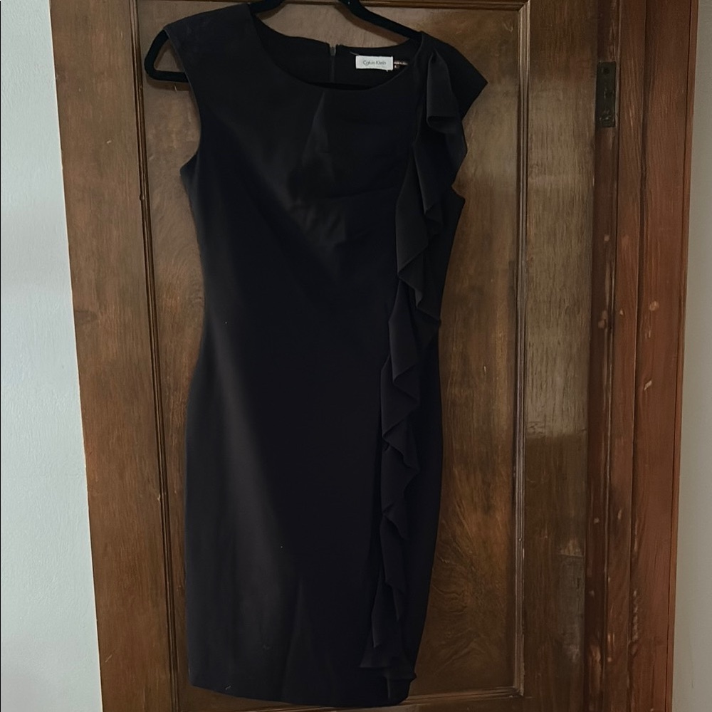 Calvin Klein Black Dress Crew Neck